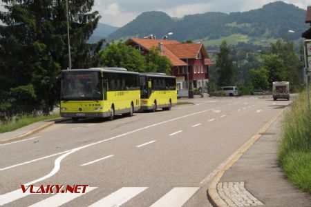 05.06.2018 – Müselbach Abzweigung Lingenau: oboustranný přestup mezi linkami 37 a 41 © Dominik Havel