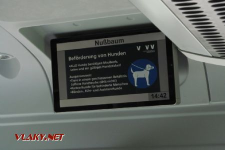 05.06.2018 – Nußbaum: VVV a přeprava psů, „VŠICHNI psi potřebují košík, vodítko a platnou psí jízdenku!“ © Dominik Havel