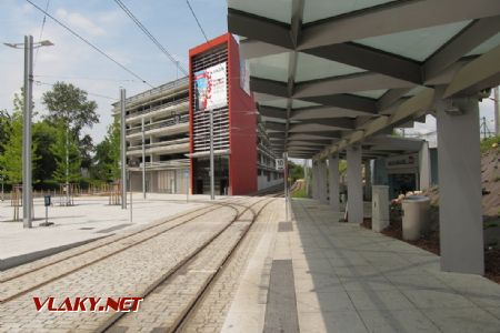 06.06.2018 – Saint-Louis: nástupiště tramvaje © Dominik Havel