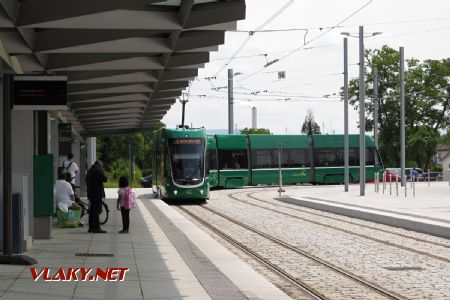 06.06.2018 – Saint-Louis: sedmičlánková Flexity od Bombardieru © Dominik Havel