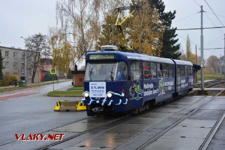 03.11.2018 - Ostrava-Martinov: tramvaj Tatra K2R.P č. 802 © Václav Vyskočil
