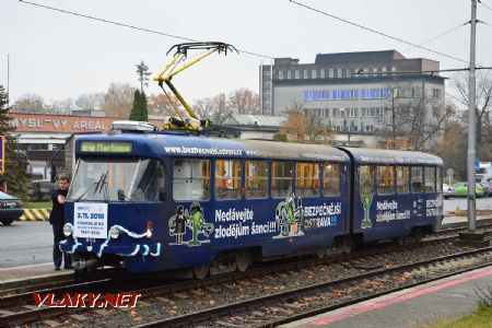 03.11.2018 - Ostrava-Martinov: tramvaj Tatra K2R.P č. 802 © Václav Vyskočil