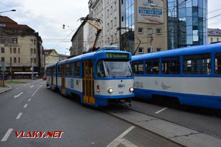 26.04.2018 - Ostrava-Karolina: tramvaj Tatra K2G č. 806 © Václav Vyskočil