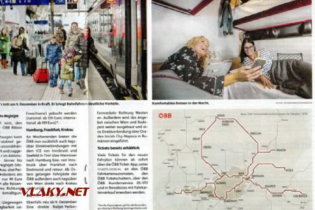 Salzburger Nachrichten o novinkách vlakovej dopravy, aj o spojoch na Slovensko