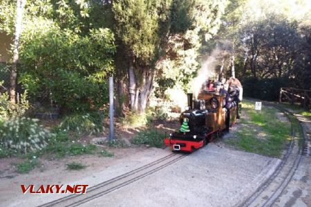 09.12.2018 – Parc de l'Oreneta: Parný vlak s lokomotívou ''Anuska''. © Jakub Rekem
