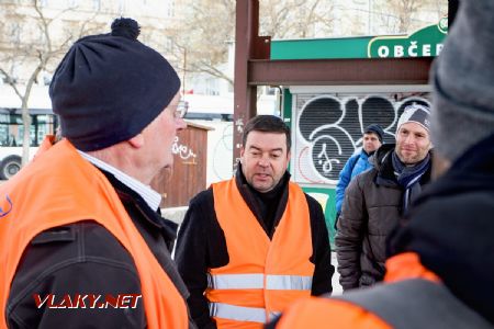 6.2.2019 - Brno hl.n.: tiskový mluvčí SŽDC Pavel Tesař zahajuje setkání © Jiří Řechka