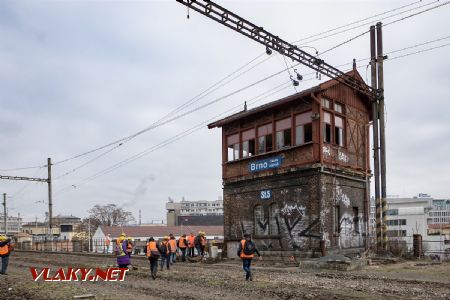 6.2.2019 - Brno hl.n.: stavědlo č. 5, objekt naší návštěvy © Jiří Řechka