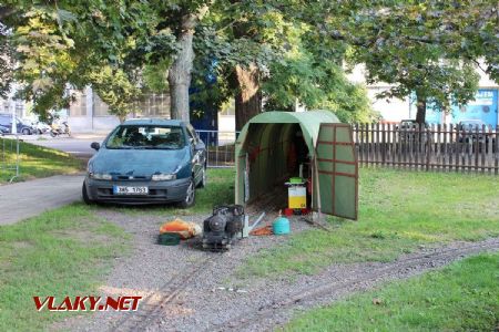 31.08.2019 - Hradec Králové, Smetanovo nábř.: nahlédnutí do výtopny © PhDr. Zbyněk Zlinský