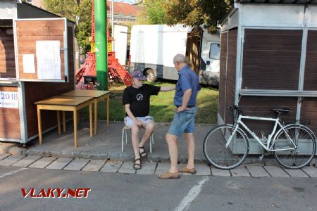 31.08.2019 - Hradec Králové, Smetanovo nábř.: Ing. Jiří Stránský, hlavní organizátor akce, utekl kvůli účasti na ní z nemocnice © PhDr. Zbyněk Zlinský