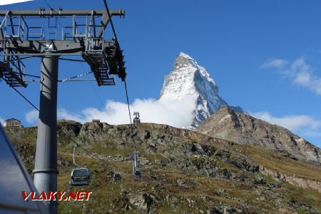 Zermatt - Trockener Steg, Matterhorn zblízka pri ceste nahor, 11.9.2019 © Juraj Földes