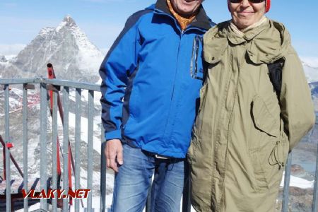 Klein Matterhorn. Dôkaz, že sme tu boli aj s manželkou, 11.9.2019; zdroj: zbierka Juraj Földes