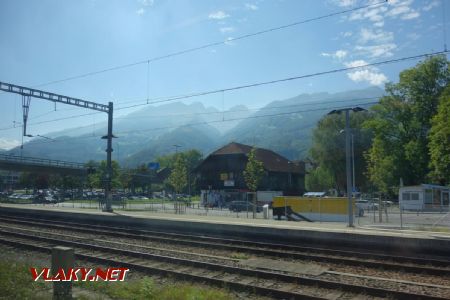 Buchs SG, posledný pohľad na švajčiarske Alpy, 12.9.2019 © Juraj Földes