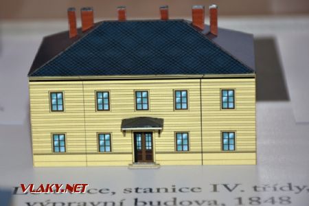 Model výpravní budovy Letovice z roku 1848 od V.Londina © Pavel Stejskal