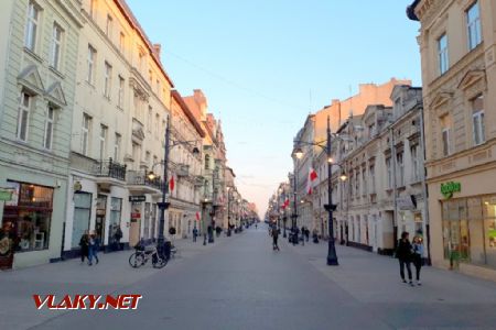 Lodž: Pěší zóna na Piotrkowské © Tomáš Kraus, 7.5.2019