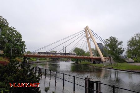 Bydhošť: Pětičlánková Swing na tramvajovém mostě přes Brdu © Tomáš Kraus, 12.5.2019