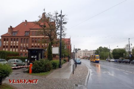 Toruň: Rekonstruovaný sólo Konstal na okraji centra © Tomáš Kraus, 12.5.2019