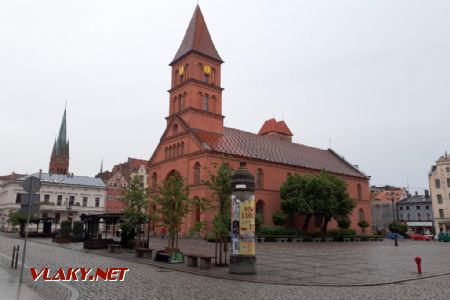 Toruň: Vedlejší náměstí plac Nowomiejski © Tomáš Kraus, 12.5.2019