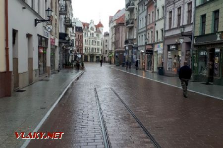 Toruň: Památka na tramvajovou trať přes historické centrum © Tomáš Kraus, 12.5.2019