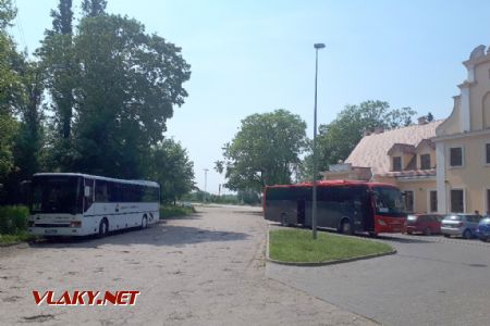 Łęczyca: Autobusy NAD před nádražím © Tomáš Kraus, 25.5.2019