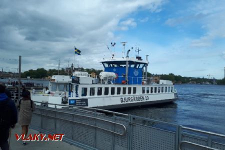 Stockholm: Loď MHD v přístavišti Slussen © Tomáš Kraus, 26.5.2019