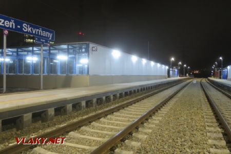 25.11.2019 - Plzeň-Skvrňany: nová dvoukolejná zastávka © Swietelsky Rail CZ