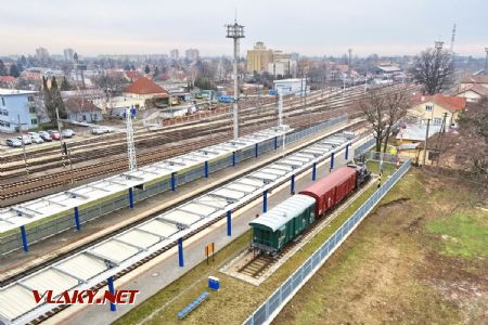 Nástupištia 3 a 4 v susedstve Pamätníka železničnej dopravy KPŽT; 09.03.2018 © Marko