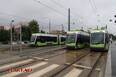 05.07.2019 – Olsztyn: setkání tramvají typu Solaris Tramino S111O na čtyřkolejné konečné stanici Kanta © Dominik Havel