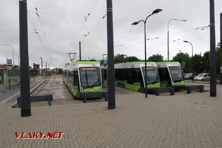 05.07.2019 – Olsztyn: setkání tramvají typu Solaris Tramino S111O na čtyřkolejné konečné stanici Kanta © Dominik Havel
