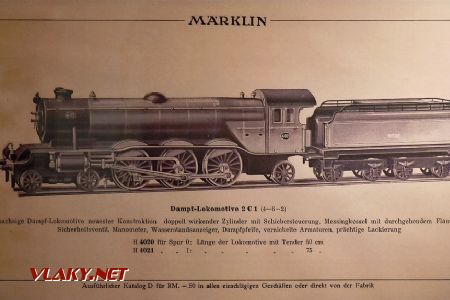 Nabídka z katalogu firmy Märklin, parní lokomotiva; 7.6.2020, Vysoké Mýto © Pavel Stejskal