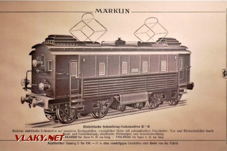 Nabídka z katalogu firmy Märklin, elektrická lokomotiva; 7.6.2020, Vysoké Mýto © Pavel Stejskal