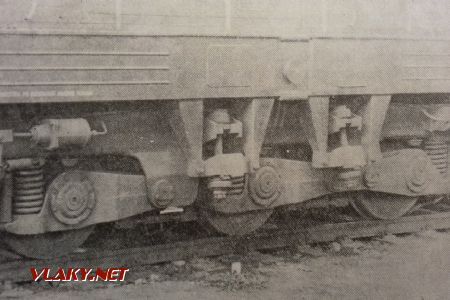 Podvozok rušňa radu 770; zdroj: Motorové lokomotivy T669.0, T669.1 a T669.5