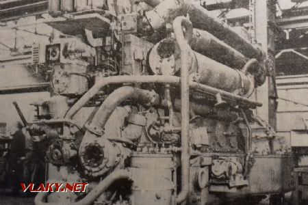 Spaľovací motor K 6 S 310 DR; zdroj: Motorové lokomotivy T669.0, T669.1 a T669.5
