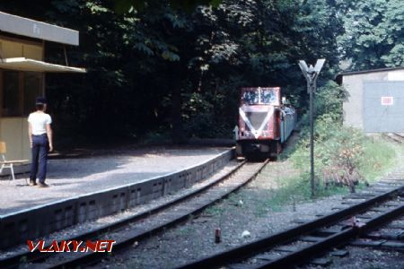 Pionýrská železnice Halle, lokomotiva 199.001, 11.8.1986: © Pavel Stejskal