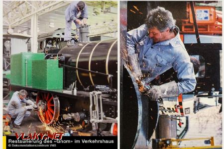 Rešataurovanie lokomotívy GNOM; © Dopravné múzeum Luzern