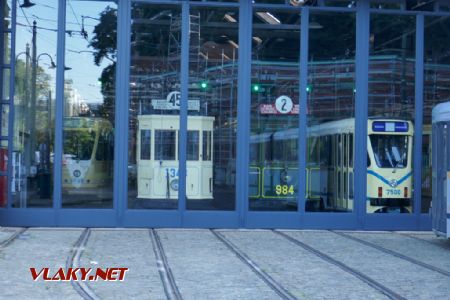 Brusel: náhled do muzea tramvají, 27. 8. 2021 © Libor Peltan