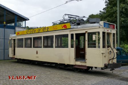 Muzeum Thuin: tramvaj “Standard Métallique” z roku 1942, 28. 8. 2021 © Libor Peltan