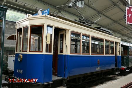 Muzeum Thuin: tramvaj z roku 1918, 28. 8. 2021 © Libor Peltan