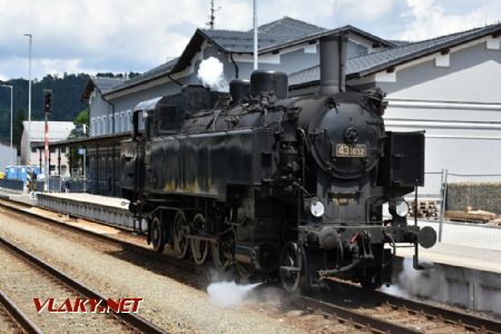 Hanušovice, lokomotiva 431.032 dne 3.7.2021, © P.Stejskal