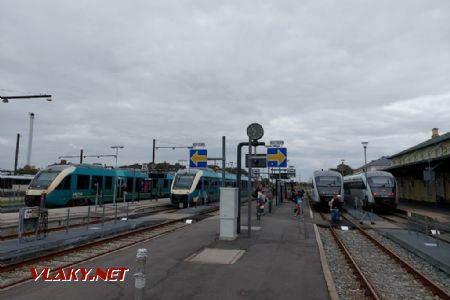 Struer, jednotky Desiro a LINT 41 ř. AR dopravce Arriva, 13.8.2023 © Tomáš Kraus