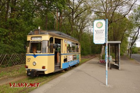 Rahnsdorf: konečná tramvaje z Woltersdorfu, 13. 4. 2024 © Libor Peltan