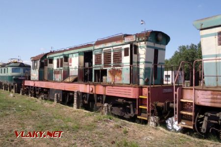 Stroj 770.055 je ďalším, ktorý už nečaká nič dobré, 26.7.2024, Čierna nad Tisou