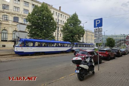 Riga, tramvaje T3A mezi hlavním nádražím a operou, 4.7.2024, Tomáš Kraus