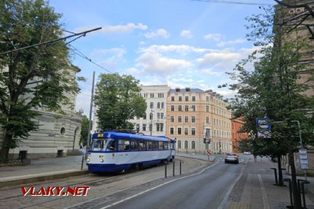 Riga, tramvaje T3A u národního divadla, 4.7.2024, Tomáš Kraus