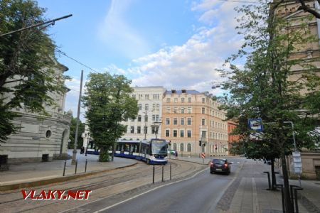 Riga, tramvaj ForCity u národního divadla, 4.7.2024, Tomáš Kraus