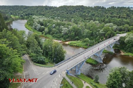 Sigulda, most přes řeku Gauja, 5.7.2024, Tomáš Kraus