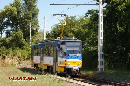 Szeged/Fonógyári út: T6A2 na trianglovém obratišti, 27. 7. 2024 © Libor Peltan