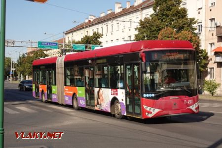 Szeged/Mars tér: Ikarus-Škoda 187Tr, 27. 7. 2024 © Libor Peltan