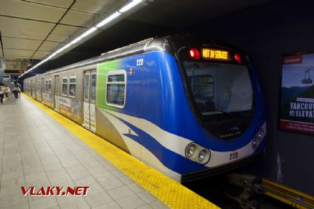 Vancouver, stanice Waterfront na Expo line, jednotka Hyundai Rotem EMU, 5.8.2024 © Jiří Mazal