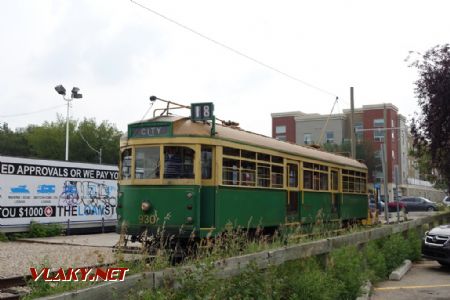 Edmonton, Whyte Ave Terminus, tram č. 930 původem z Melbourne r. 1947, 6.8.2024 © Jiří Mazal