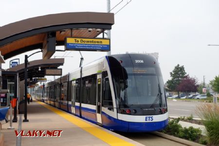 Edmonton, zast. Mill Woods, tram Bombardier Flexity Freedom, 6.8.2024 © Jiří Mazal